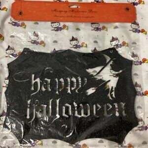 "Happy Halloween" sign w/Witch  NIP